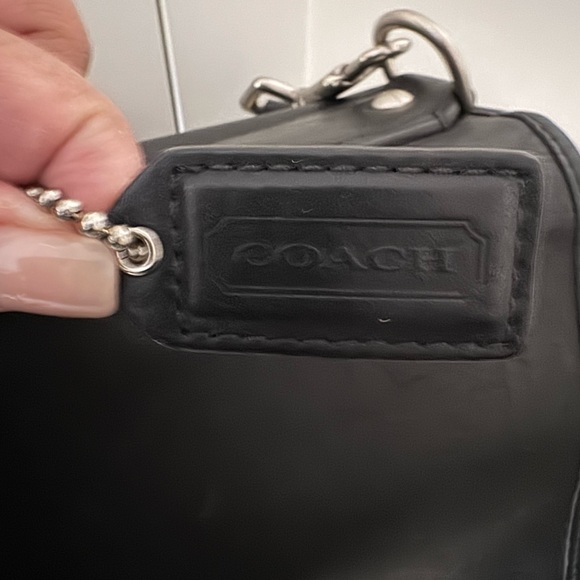 Coach black leather computer attache - Picture 11 of 13